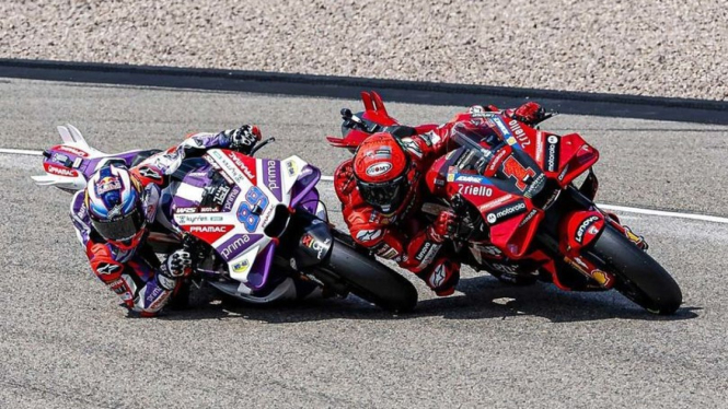 Jorge Martin duel dengan Francesco Bagnaia