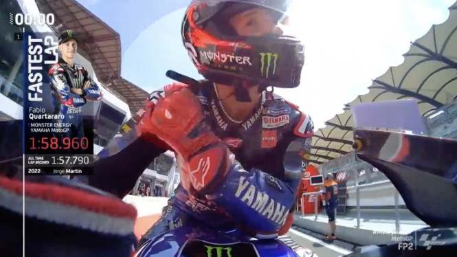 Fabio Quartararo mengalami masalah pada helm