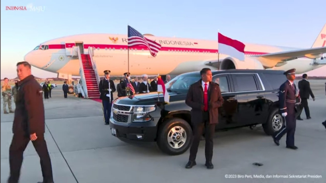 Presiden Jokowi Naik Chevrolet Suburban di Amerika Serikat