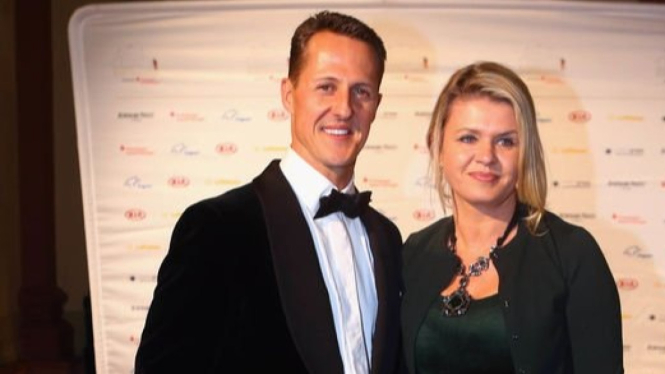 Michael Schumacher dan sang istri, Corinna