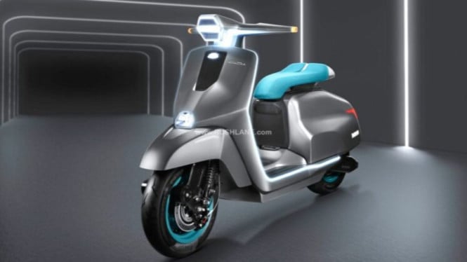 Motor listrik konsep Lambretta