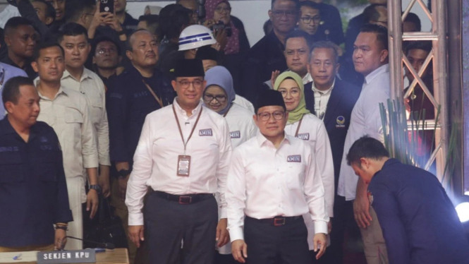 Pasangan Anies Baswedan dan Muhaimin Iskandar