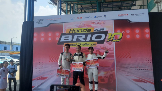 Junus Danuatmojo raih juara umum Honda Brio Speed Challenge