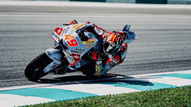 Pembalap Gresini Racing Fabio Di Giannantonio