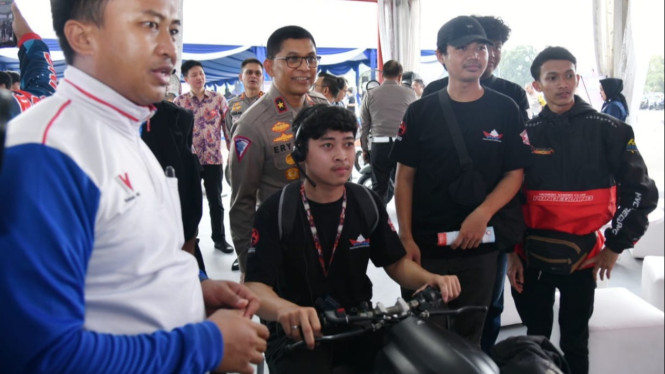 AHM gandeng Korlantas Polri dalam kampanyekan safety riding.