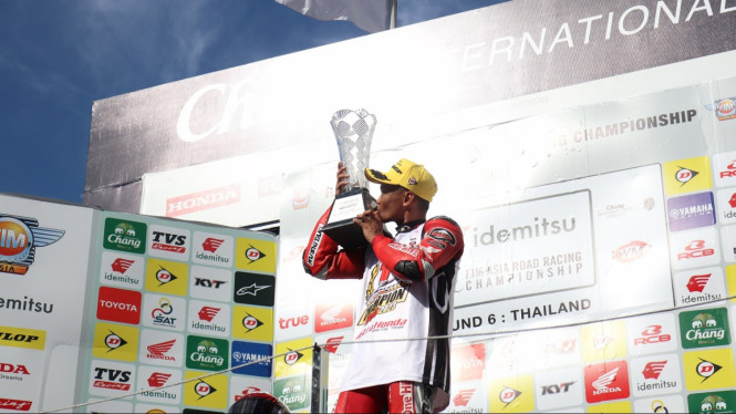 Rheza Danica juara ARRC 2023 kelas AP250