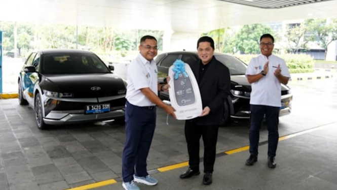 Kementerian BUMN sewa mobil listrik Hyundai Ioniq 5