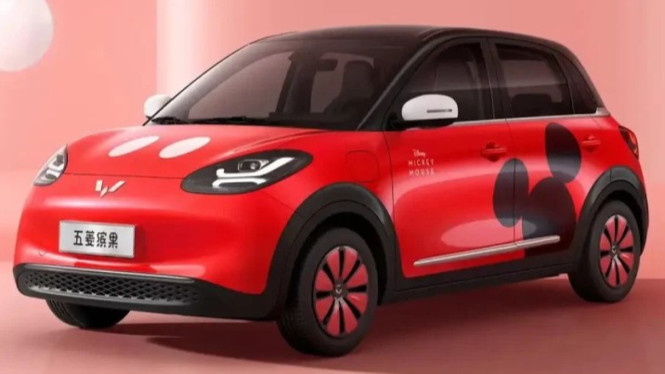 Wuling Binguo EV edisi Mickey Mouse