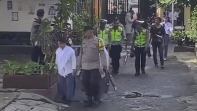 Polisi sita knalpot brong dari motor siswa sekolah