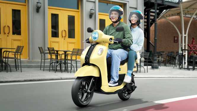 Warna baru Yamaha Fazzio Hybrid-Connected