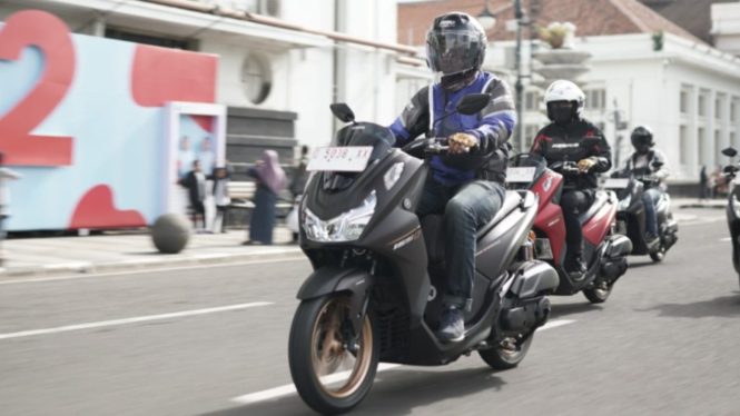 Tes ride Yamaha Lexi LX 155