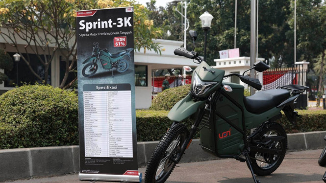 Motor trail listrik Len Sprint 3K.