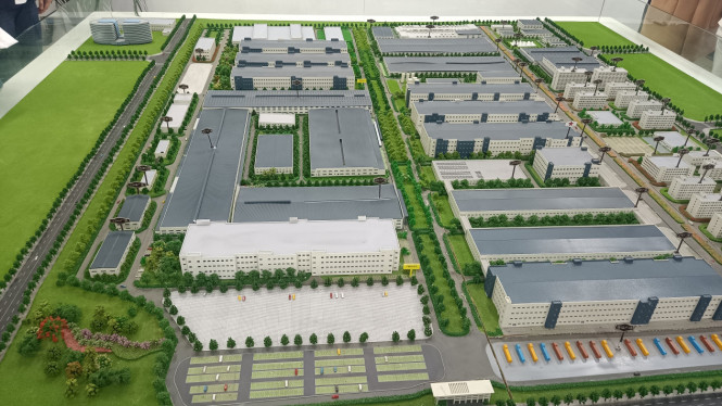 Pabrik baterai BYD di Chongqing China