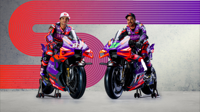Pembalap Pramac Racing, Jorge Martin dan Franco Morbidelli