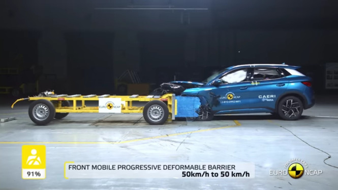 BYD Atto 3 uji tabrak