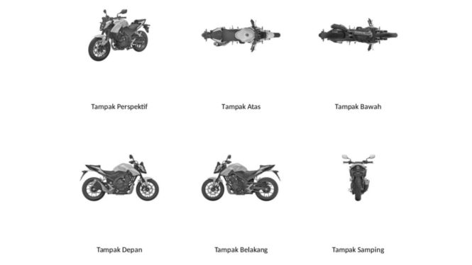 Gambar paten motor baru Honda