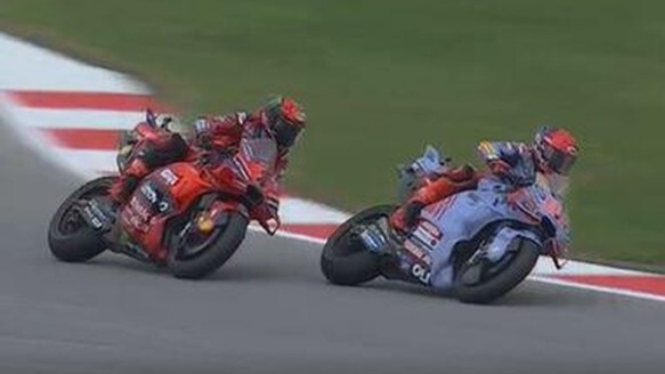 Duel Bagnaia dan Marc Marquez di MotoGP Portugal 2024