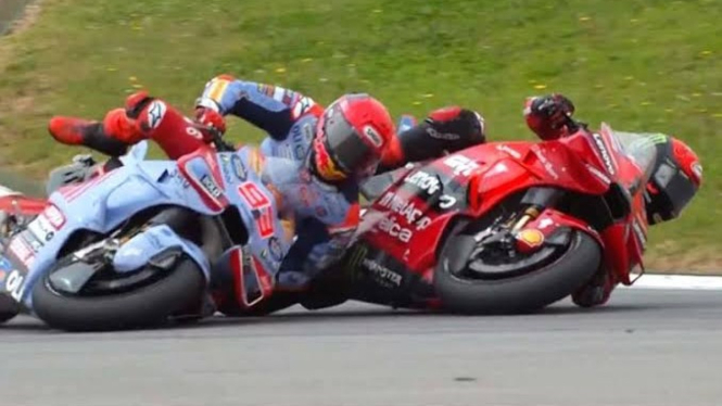 Duel Marc Marquez dan Pecco Bagnaia