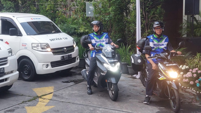 Acara pelepasan Bengkel Siaga Suzuki selama mudik lebaran 2024