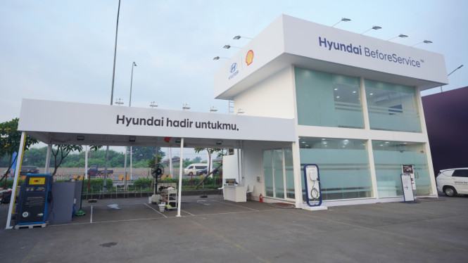 Posko siaga Hyundai selama mudik