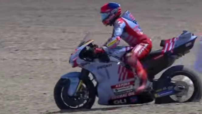 Marc Marquez jatuh di Sprint Race Spanyol