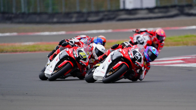 Pembalap Honda podium ganda di Mandalika