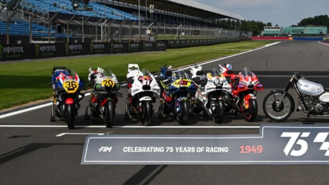 MotoGP Inggris perayaan 75 tahun Grand Prix