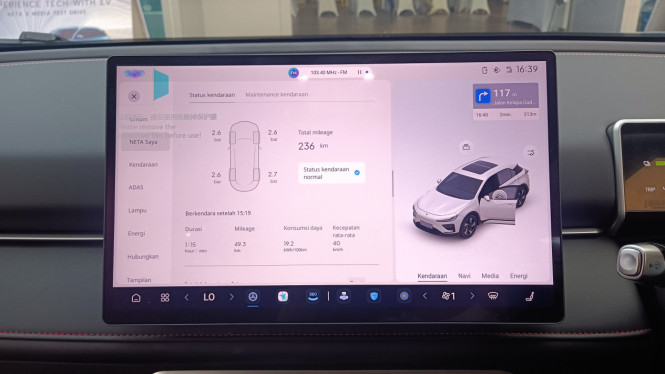 Konsumsi listrik Neta X