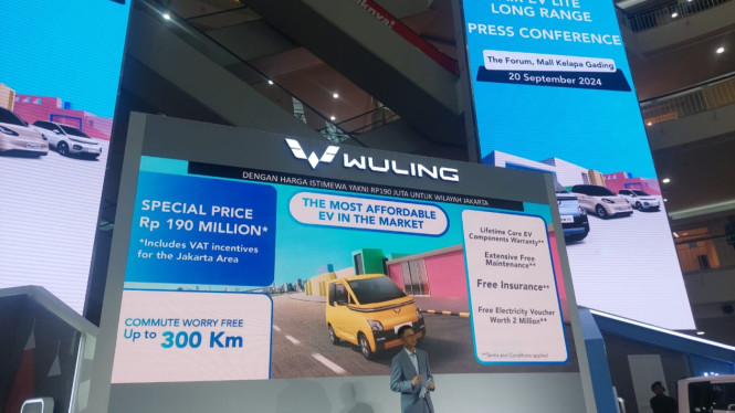 Wuling Air ev Lite tipe Long Range resmi meluncur
