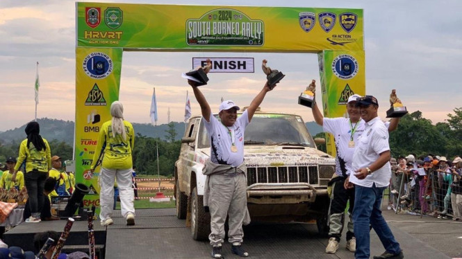 Refly Febriansyah dan Fadli Dolding di  South Borneo Rally 2024