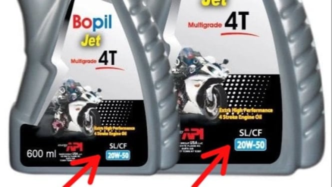 Kode pada Oli Motor