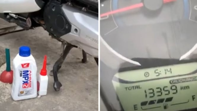 cara reset kode ganti oli