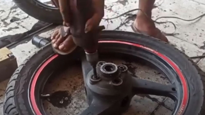 bongkar pasang gear motor