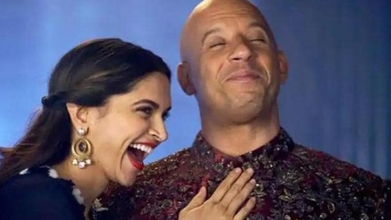 Beredar Video Vin Diesel Menggoda Deepika Padukone, Netizen Heboh