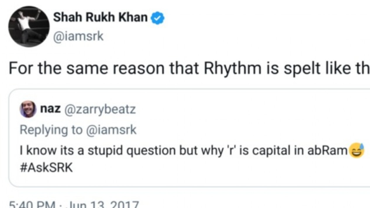 Shah Rukh Khan Ungkap Alasan Ada Huruf Kapital R di Nama AbRam Khan