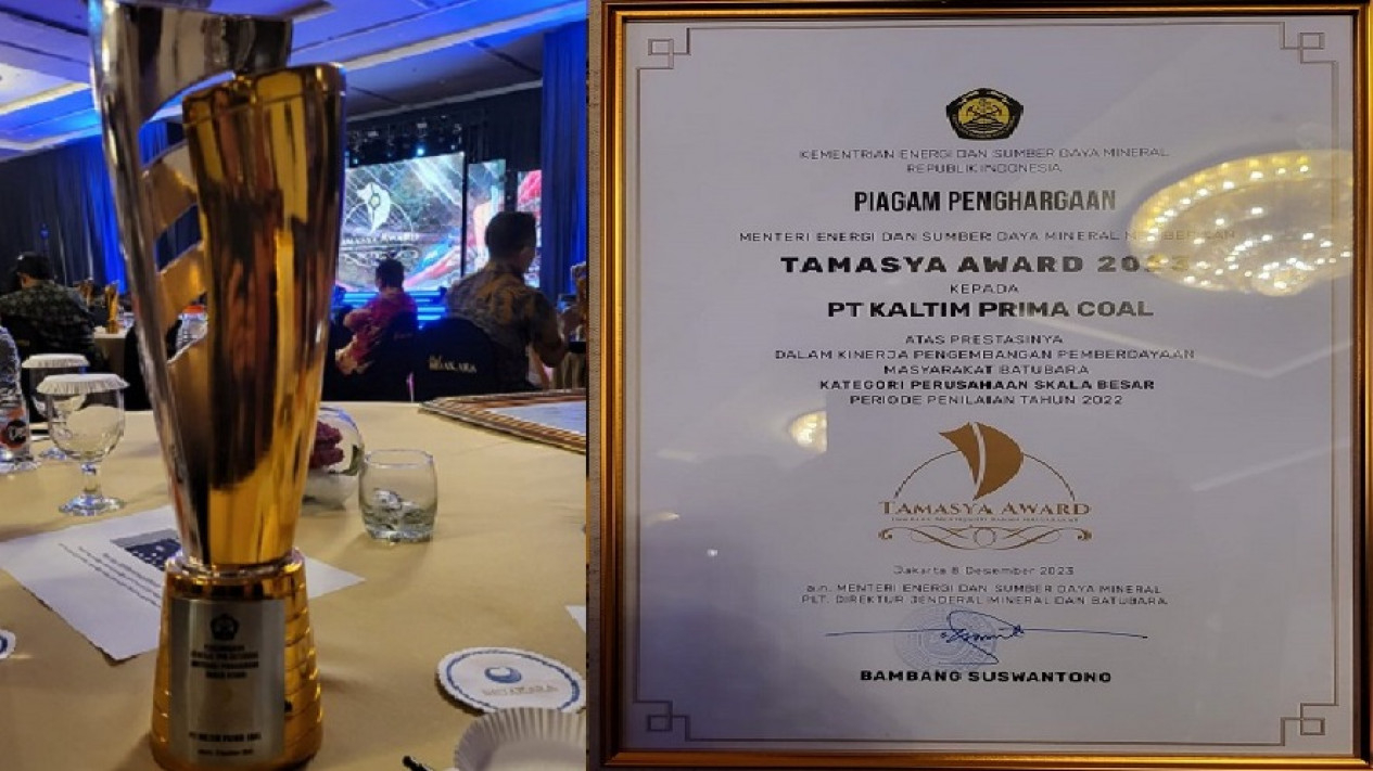 Unit Usaha BUMI, Raksasa KPC Raih Penghargaan Bergengsi Tamasya Award ...