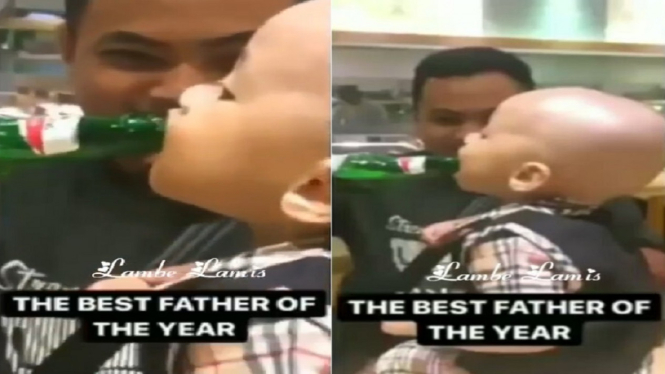 Setelah Videonya Viral, Ini Klarifikasi Ayah Bayi yang Dicekoki Bir