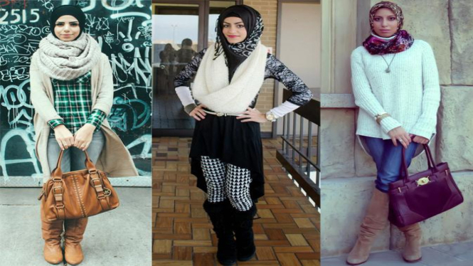 Fashion hijab musim dingin
