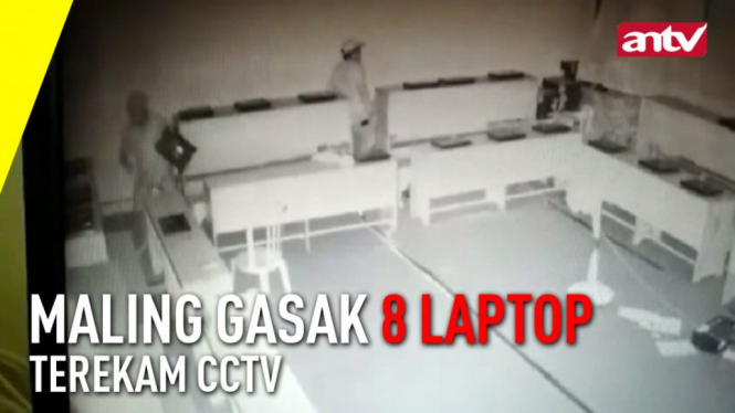 CCTV MALING GASAK LAPTOP