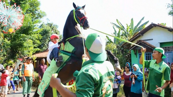 Sambut Ramadhan, Kirab Kuda Pencak Berjoki Anak-anak Khatam Al-Quran