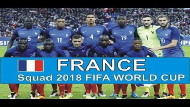 Squad Perancis untuk Piala Dunia 2018