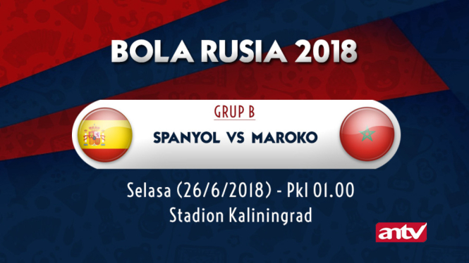 BOLA RUSIA2018 SPANYOL VS MAROKO