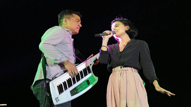 Eva Celia Tampil Bareng Indra Lesmana di Prambanan Jazz Festival 2018