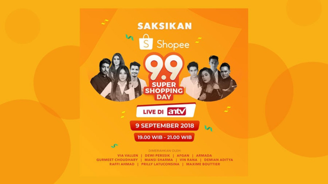 Shopee 9.9 Super Shopping Day di ANTV