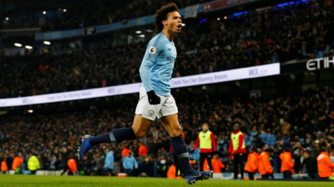 Leroy Sane Memastikan Kemenangan Manchester City Atas Liverpool 2-1