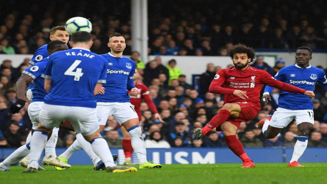 Mohamed Salah gagal bersinar saat menghadapi Everton