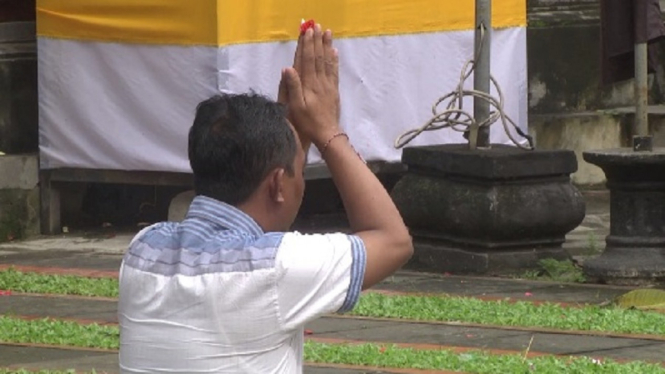 Hari Raya Nyepi, Umat Hindu Sembahyang di Pura Aditya Jaya Jakarta
