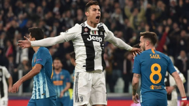 Cristiano Ronaldo membawa Juventus lolos ke perempatfinal Liga Champions denga mencetak Hat-trick ke gawang Atletico