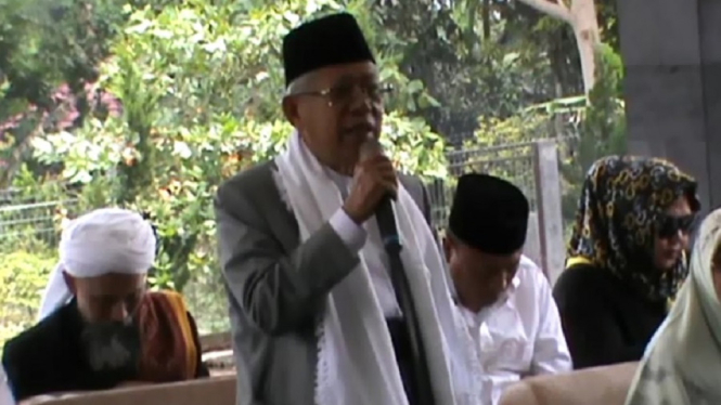 Cawapres Nomor 01 Ma'ruf Amin pidato di Sukabumi, Jabar, Rabu 3 April 2019