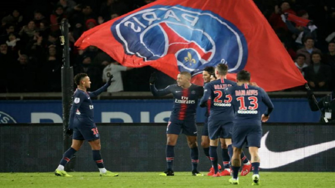 PSG akhirnya memastikan gelar trofi Ligue 1 usai mengalahkan AS Monaco 3-1